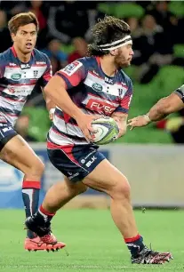  ?? GETTY IMAGES ?? Tyrel Lomax, pictured here in action this year with the Melbourne Rebels, believes his rugby future lies in New Zealand.