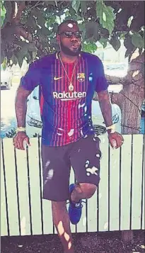  ??  ?? LeBron James posó con una camiseta del Barça en Instagram