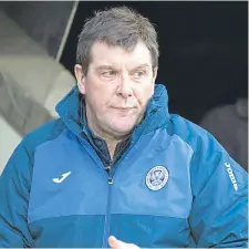  ??  ?? St Johnstone gaffer Tommy Wright.