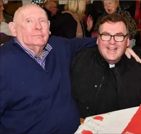  ??  ?? Gerry and Jenny Casey with Fr. Paddy Rushe, PP Monasterbo­ice