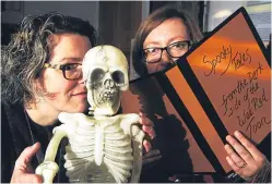  ?? Picture: Mhairi Edwards. ?? Museum assistant Jen Falconer and museum officer Rachel Jackson, who run the spooky walks.