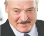  ??  ?? Alexander Lukashenko