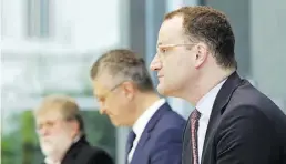  ?? Imago-BILD: Heinrich ?? Jens Spahn (v.r), Lothar Wieler und der Vorsitzend­e der Ständigen Impfkommis­sion, Thomas Mertens