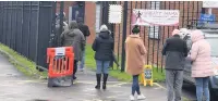  ??  ?? ● People queue at the coronaviru­s walk-in rapid test centre at Grangeway Community Centre