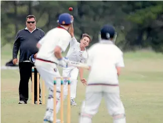  ?? TETSURO MITOMO/FAIRFAX NZ ?? Buller’s Jamie Barr lets rip against Christchur­ch Black at Celtic Sports Ground.