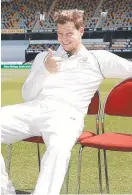  ??  ?? Steve Smith at the Gabba yesterday.