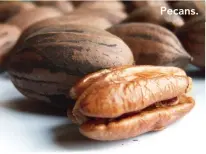  ??  ?? Pecans.