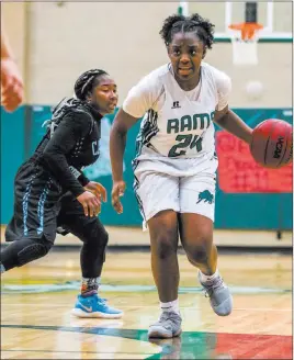  ?? Patrick Connolly ?? Las Vegas Review-journal @Pconnpie Rancho senior point guard Kyndal Ricks on the Rams being the No. 2 seed in the Sunrise Region tournament, which starts Tuesday: “It’s us working hard and being what Rancho is supposed to be.”