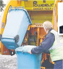  ??  ?? Changes North Lanarkshir­e Council has reluctantl­y had to alter its bin collection schedule
