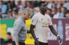  ?? Reuters ?? Paul Pogba, right, is thought to be unhappy at Manchester United due to his poor relationsh­ip with manager Jose Mourinho