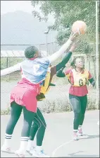  ?? (File pic) ?? Umbutfo Eswatini Defence Force (UEDF) and Manzini Ladies netball players in action during the preseason tournament.