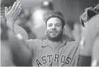  ?? GREGORY FISHER/USA TODAY SPORTS ?? Jose Altuve hit .333 with six home runs in 12 games to begin the month of May.