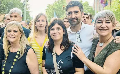  ?? LV ?? Los exconselle­rs de Junts en la Diada del año pasado, poco antes de salir del Govern