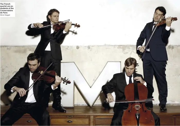  ??  ?? The French quartet are exstudents of the Conservato­ire de Paris