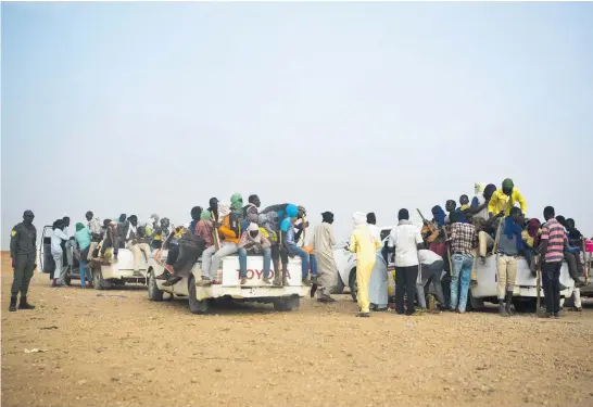  ?? Photo / AP ?? Migrants from across sub-Saharan African are part of the mass migration toward Europe, some fleeing violence, others just hoping to make a living.