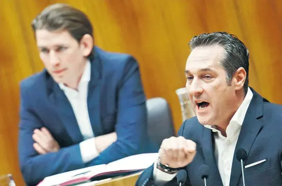  ??  ?? Bei Heinz-Christian Strache stößt der Kurz-Vorschlag nach Ein-Euro-Jobs auf Zustimmung, die SPÖ ist da weniger euphorisch.