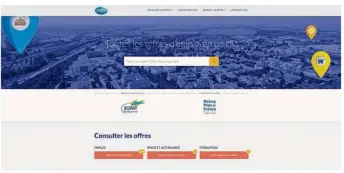  ??  ?? Le site « Roissy dev emploi » permet de chercher des annonces de proximité. (capture d’écran)