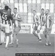  ??  ?? Çast nga ndeshja e fazës së parë, Tirana-Apolonia(2-0)