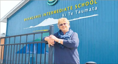  ?? PICTURE / PAUL BROOKS ?? After 27 years at Whanganui Intermedia­te, Dawn Duncum calls it a day.