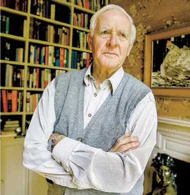  ?? KIRSTY WIGGLESWOR­TH AP ?? John le Carré, who died Dec. 12, was a spy-turned-author who won wide acclaim for his stylish thrillers.