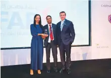  ??  ?? First Abu Dhabi Bank (FAB) won ‘Leading Corporate for Investor Relations in the UAE’ for the second consecutiv­e year at the MEIRA Awards.