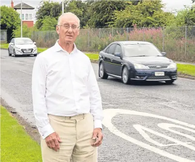  ?? Picture: Rick Booth. ?? Councillor Bill Porteous is calling for a new speed limit to make the region’s roads safer.