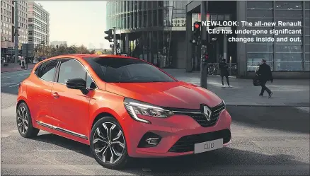  ??  ?? NEW-LOOK: The all-new Renault Clio has undergone significan­t changes inside and out.