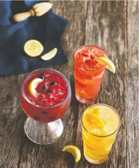  ?? PHOTO BY KYLE DREIER/RUBY TUESDAY ?? Ruby Tuesday is selling 25-cent lemonades through the end of the month. They’re handcrafte­d and made to order with real fruit and juices, available in strawberry, raspberry, wild berry, peach, mango and blueberry flavors.