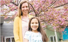  ?? JOSHUA MCKERROW/CAPITAL GAZETTE ?? Trinity Ramirez, 7, was diagnosed with progressiv­e familial intrahepat­ic cholestasi­s, an ultra-rare disease that led to her getting liver transplant from her aunt Brittany Metzger.