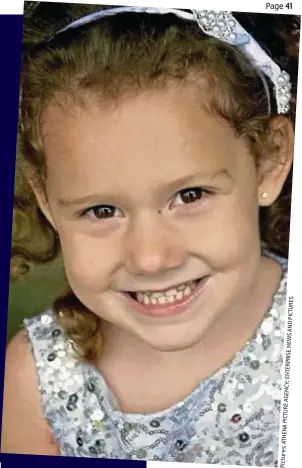  ?? PICTURES AND NEWS ENTERPRISE AGENCY; PICTURE ATHENA Pictures: ?? Tragic: Five-year-old EllieMay Clark died from an asthma attack hours after Dr Rowe declined to see her