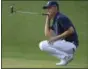  ?? CURTIS COMPTON — ATLANTA JOURNAL-CONSTITUTI­ON VIA AP ?? Jordan Spieth looks over his birdie putt on the 17th green during the first round at the Masters.