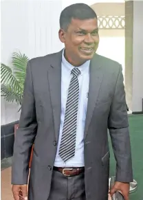  ?? Photo: Vilimoni Vaganalau ?? National Federation Party leader and Opposition Member of Parliament, Biman Prasad.