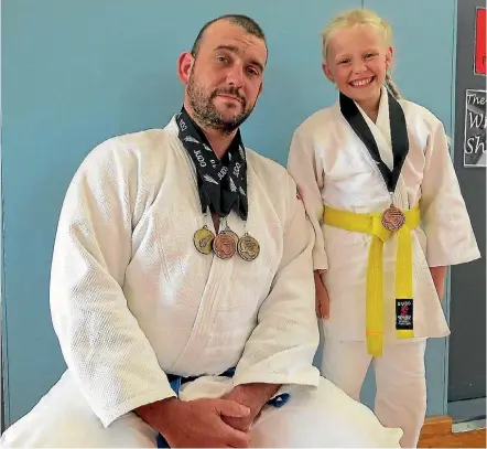  ??  ?? Kyle Leggott and Rosie Willson were successful at this year’s New Zealand Judo Championsh­ip.