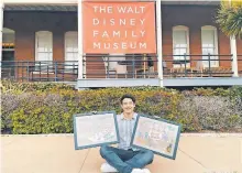  ?? INSTAGRAM ALEXCARRIL­LOART ?? Compartirá exposición con nieto de Walt Disney