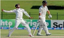  ??  ?? Pakistan spinner Mohammad Hafeez was at the centre of a throwing controvers­y in yesterday’s oneday internatio­nal.