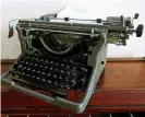  ?? Submitted photo ?? ■ This Underwood typewriter circa 1940 will be part of the P.J. Ahern Home exhibit on inventions.