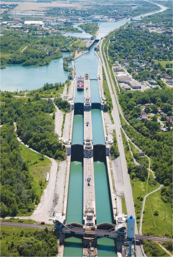  ?? SUPPLIED ?? The properties at Wharf 5 and 6 on the Welland Canal hit the market January 27.