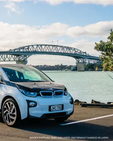  ??  ?? IMAGES SUPPLIED: BMW i3 IN LIVERY AND RENAULT KANGOO IN LIVERY