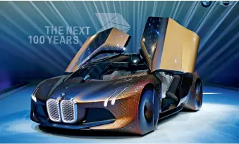  ??  ?? BMW’s latest concept vehicle VISION NEXT 100, unveiled last April at Auto China 2016 in Beijing.