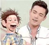  ?? PHOTOGRAPH COURTESY OF YOUTUBE/ABSCBN ENTERTAINM­ENT. ?? XIAN with his puppet Jun-Jun during a show guesting.