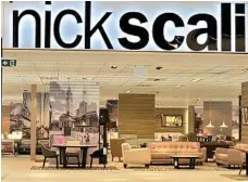  ?? PHOTOS: KEVIN FARMER ?? NEW STORE: Nick Scali is one of the brands to open in Home Consortium.