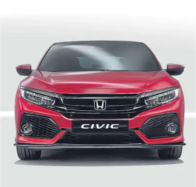  ??  ?? The 10th generation Honda Civic.