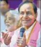  ??  ?? Telangana Rashtra Samithi chief K Chandrashe­kar Rao.