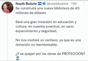  ?? ?? Reacción. Ante los cuestionam­ientos en diferentes redes sociales y grupos que velan por el cuidado y protección cultural en el país, el presidente de la República, se vio obligado a “justificar”