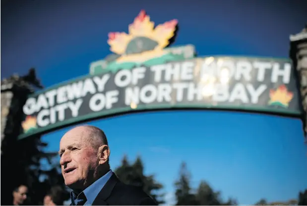  ?? PHOTOS: TYLER ANDERSON / NATIONAL POST ?? John Wilson, campaign manager for the Northern Ontario Party (NOP) in North Bay, Ont., describes the upstart party’s target demographi­c as regular folk: “bus drivers, farmers, milk delivery guys.” There will be NOP candidates in 13 Northern Ontario...