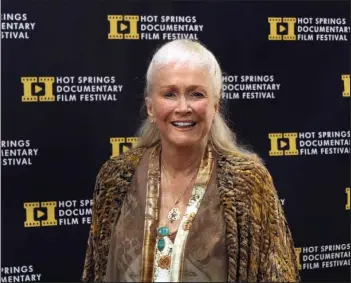  ?? The Sentinel-Record/Tanner Newton ?? HONORARY CHAIR: Actress Diane Ladd, honorary chair of the 28th annual Hot Springs Documentar­y Film Festival, arrives at the start of the festival Friday night at the Arlington Resort Hotel & Spa.