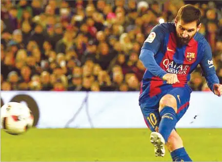  ??  ?? Messi... Suarez wants Barcelona to keep him at all cost