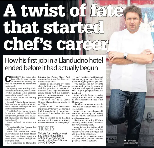  ??  ?? TV chef James Martin