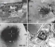  ?? AFP ?? An aerial view of a suspected Syrian nuclear reactor during bombardmen­t in 2007. Israel’s military admitted for the first time on March 20 responsibi­lity for an air raid against it.