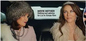  ?? ?? Tying knot with John Mcenery, 1973
MOVIE MOTHER Doling out advice to Liz in Xmas film